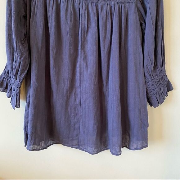 Nwt-Free People Obi Mila Smocked Tunic Blouse - Picture 9 of 15